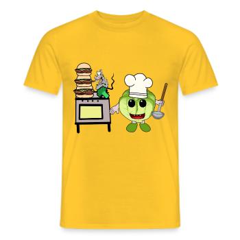 Kohl Küche Kochkunst Hobbykoch Gastgeber Köche - Männer T-Shirt - Gelb - Vorne - AI Model Male 178 dark (178cm)
