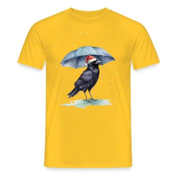 Santa Claus Bird Birds Garden - Men's T-Shirt - yellow - Front - AI Model Male 178 dark (178cm)