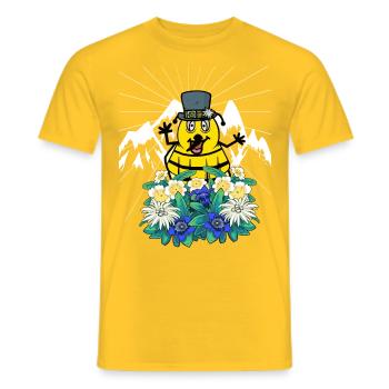 Tyrolean Bumblebee Bee Bees Insect Austria Child - Men's T-Shirt - yellow - Front - AI Model Male 178 dark (178cm)