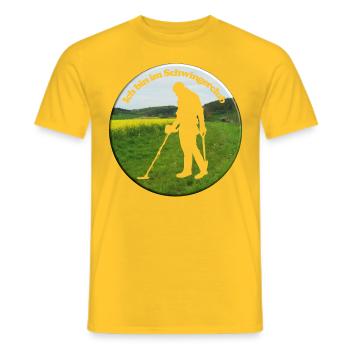 Il n’y a rien d’offensant à propos d’un oscillateur de détecteur - T-shirt homme - jaune - Devant - AI Model Male 178 dark (178cm)