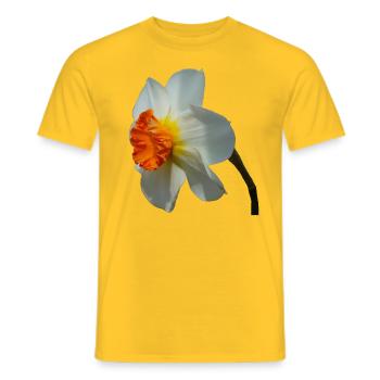 La jonquille est une fleur printanière - T-shirt homme - jaune - Devant - AI Model Male 178 dark (178cm)