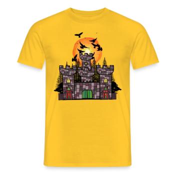Middle Ages Castle Castle Fairy Tale Knight King Child - Men's T-Shirt - yellow - Front - AI Model Male 178 dark (178cm)