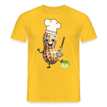 Cacahuète Cuisinier Cuisiniers Chou Légumes - T-shirt homme - jaune - Devant - AI Model Male 178 dark (178cm)
