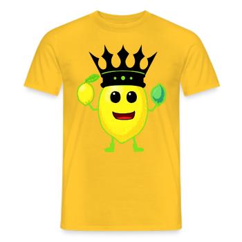 Citrons Citrons Fruits du Rois - T-shirt homme - jaune - Devant - AI Model Male 178 dark (178cm)