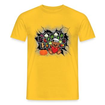 Gemüse Küche Koch Teddy Köche Köchin Gastgeber - Männer T-Shirt - Gelb - Vorne - AI Model Male 178 dark (178cm)