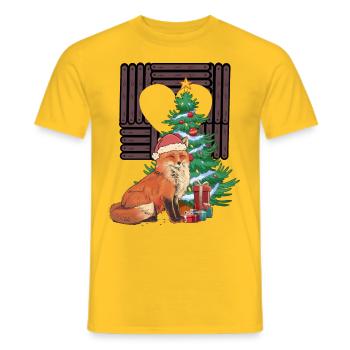 Schweden Finnland Norwegen Xmas Nikolaus Fuchs - Männer T-Shirt - Gelb - Vorne - AI Model Male 178 dark (178cm)