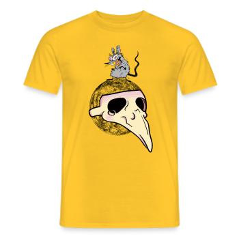 Pest Planet Erde Ratte Umweltverschmutzung - Männer T-Shirt - Gelb - Vorne - AI Model Male 178 dark (178cm)
