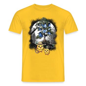 Küken Kinder Wilder Westen Western spielen Kinder - Männer T-Shirt - Gelb - Vorne - AI Model Male 178 dark (178cm)