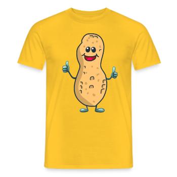 Gagnant Cacahuète Gagner Gagner Succès Réussi - T-shirt homme - jaune - Devant - AI Model Male 178 dark (178cm)