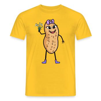Spring Garden Peanut Snowdrop Nature - Men's T-Shirt - yellow - Front - AI Model Male 178 dark (178cm)