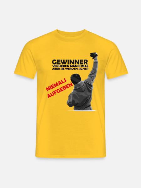 Winners sometimes lose but they... - Men's T-Shirt - yellow