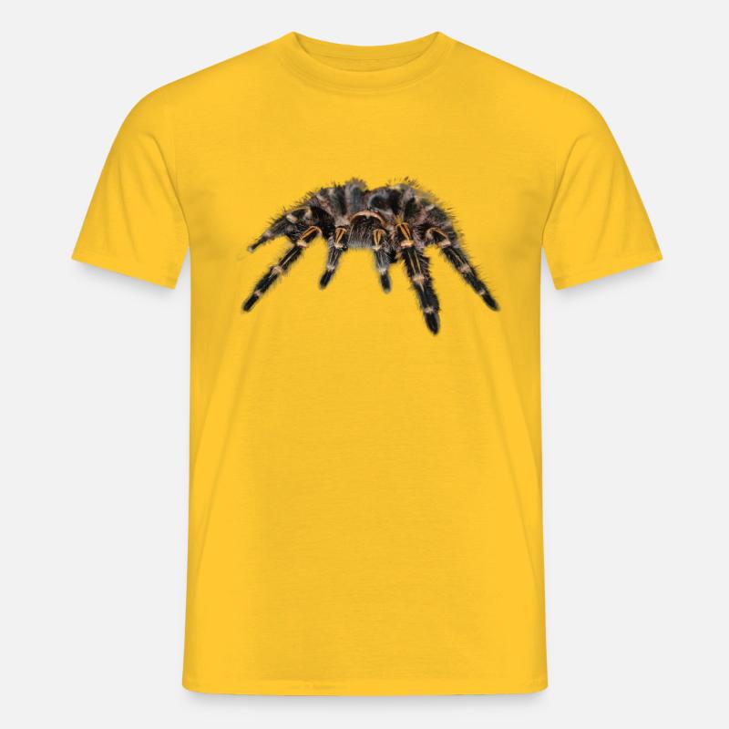 Spider Vogelspinner - Männer T-Shirt - Gelb