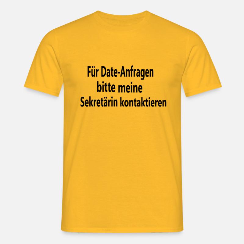 Date request - Men's T-Shirt - yellow