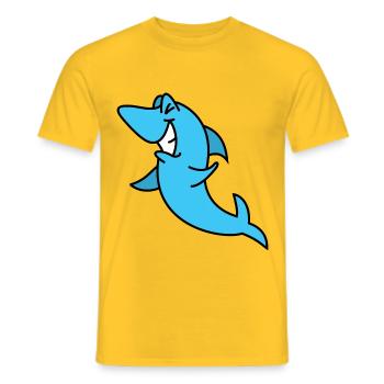 Hai Sourire - T-shirt homme - jaune - Devant - AI Model Male 178 dark (178cm)