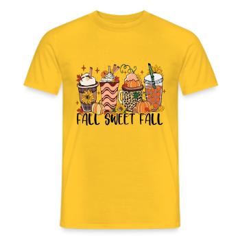 Herbst Süßer Herbst - Männer T-Shirt - Gelb - Vorne - AI Model Male 178 dark (178cm)