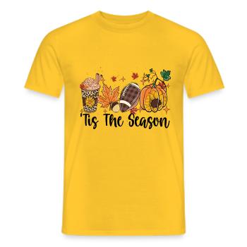 C’est la saison - T-shirt homme - jaune - Devant - AI Model Male 178 dark (178cm)