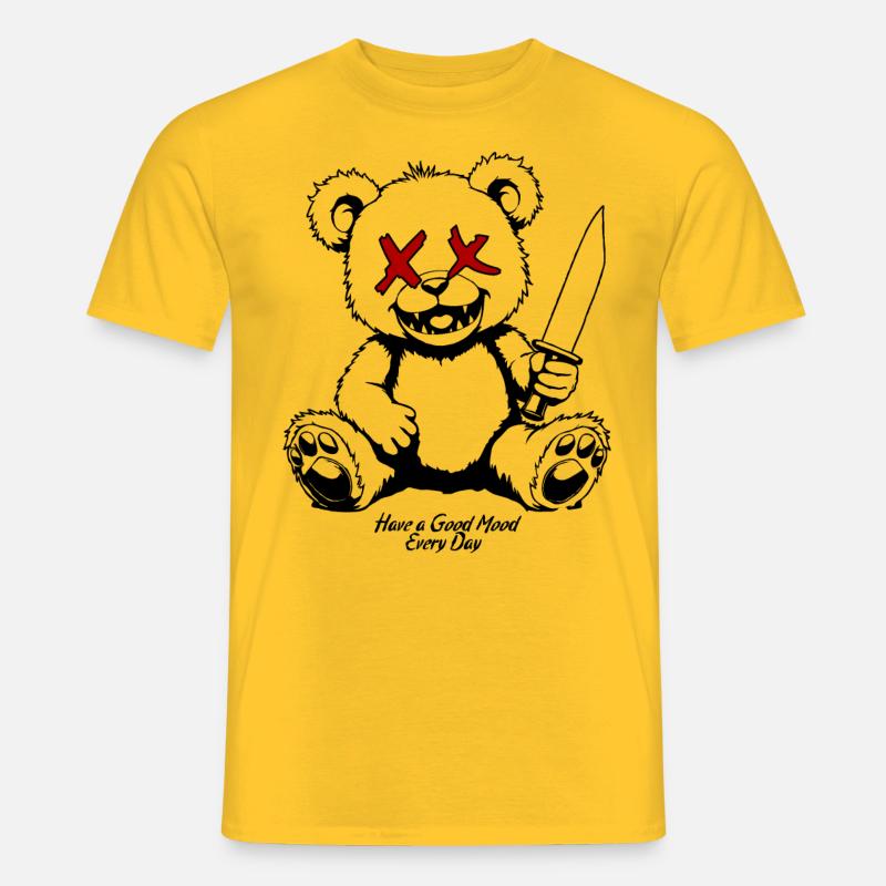 Bär - Männer T-Shirt - Gelb