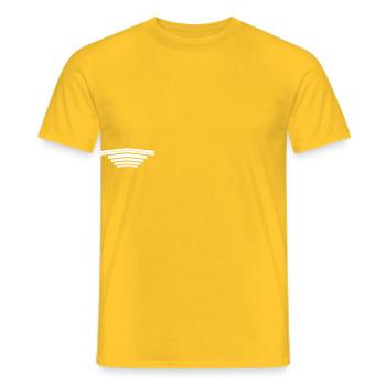 Flèche - T-shirt homme - jaune - Devant - AI Model Male 178 dark (178cm)
