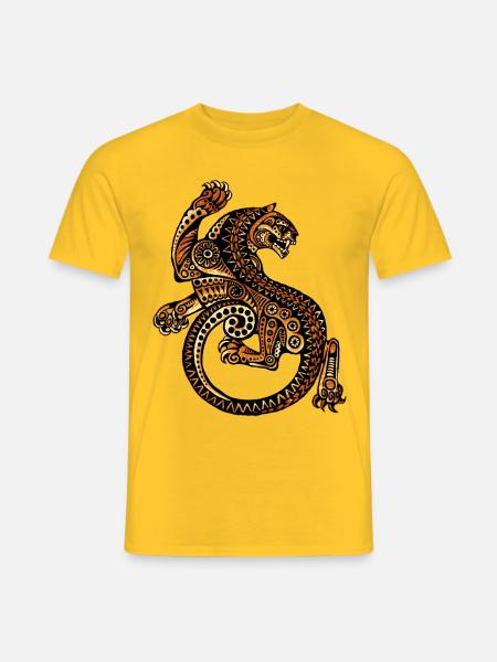 Jaguar - Männer T-Shirt - Gelb