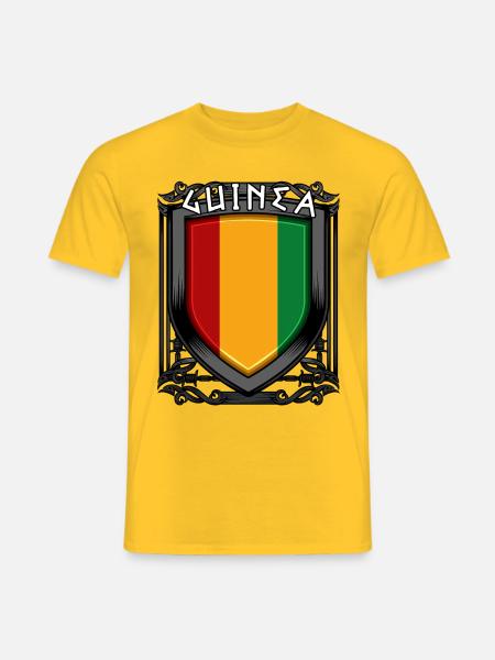 Armoiries guinéennes Une idée-cadeau de Guinée Conakry - T-shirt homme - jaune