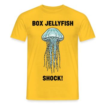 Meduse Boite Box Jellyfish Shock Ocean - Männer T-Shirt - Gelb - Vorne - AI Model Male 178 dark (178cm)