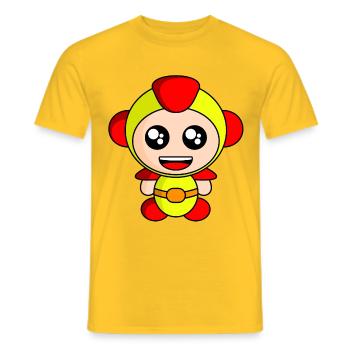 Astro Jaune - T-shirt homme - jaune - Devant - AI Model Male 178 dark (178cm)