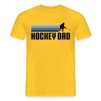 Hockey Dad - Männer T-Shirt - Gelb - Vorne - AI Model Male 178 dark (178cm)