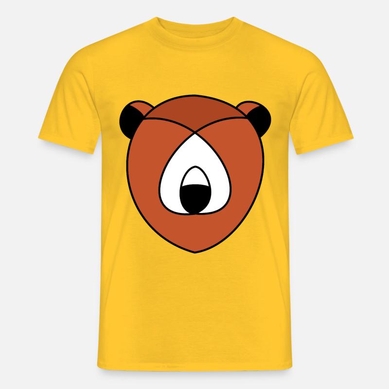 Bär Wald Bärchen - Männer T-Shirt - Gelb