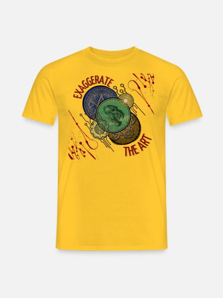 Cooles Shirt - Männer T-Shirt - Gelb