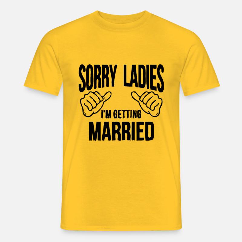 Junggesellen Shirt - Bräutigam - Geschenkidee - Männer T-Shirt - Gelb