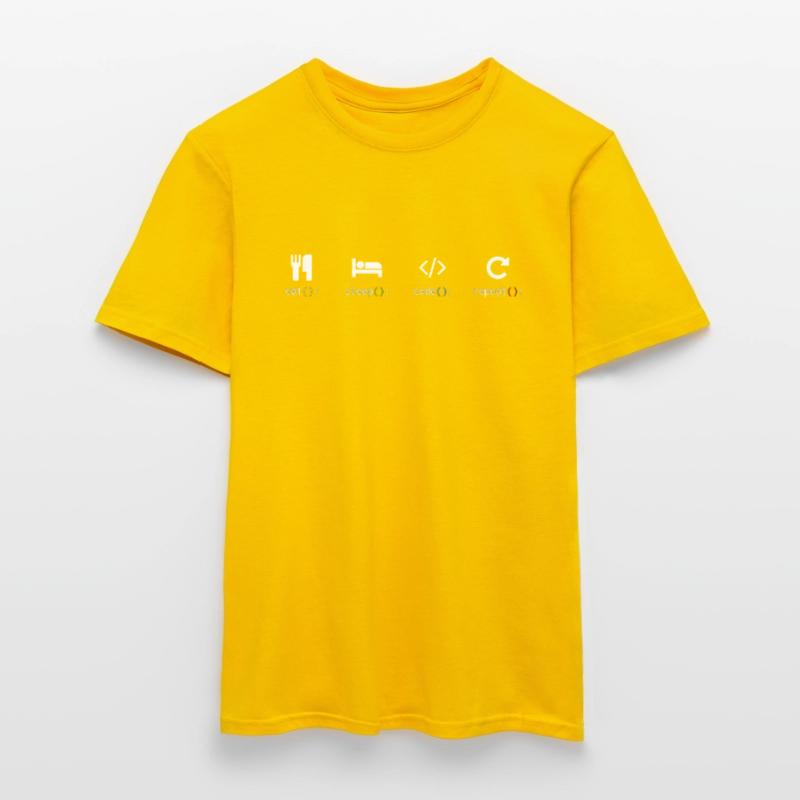 Mangez le code de sommeil, répétez la programmation Nerd T-shirt homme