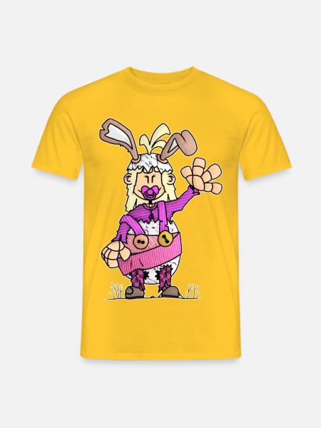 Tida - the Turbo Cardboard Egg / - Men's T-Shirt - yellow
