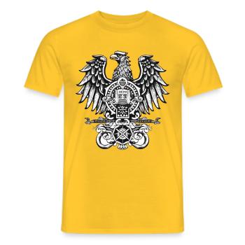 Aigle Allemand - T-shirt homme - jaune - Devant - AI Model Male 178 dark (178cm)
