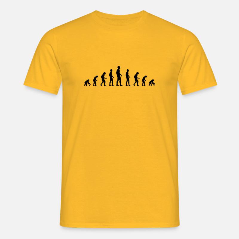 evolution - Men's T-Shirt - yellow