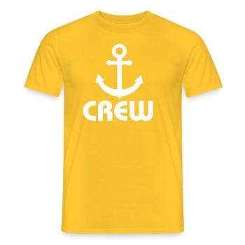 Équipage d'ancre - T-shirt homme - jaune - Devant - AI Model Male 178 dark (178cm)
