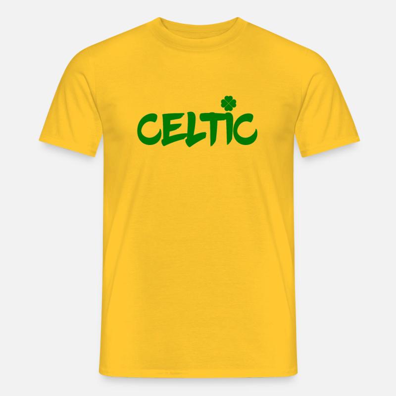 Trèfle celtique - T-shirt homme - jaune