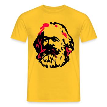 Marx - T-shirt homme - jaune - Devant - AI Model Male 178 dark (178cm)