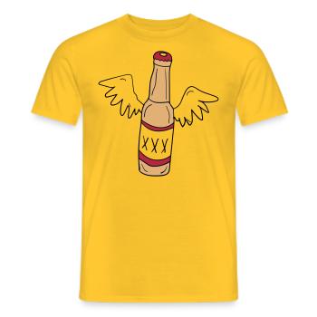 Engels Bier - Männer T-Shirt - Gelb - Vorne - AI Model Male 178 dark (178cm)