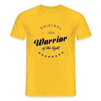 guerrier de la lumière N - T-shirt homme - jaune - Devant - AI Model Male 178 dark (178cm)
