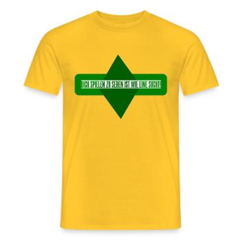 Bremen - Men's T-Shirt - yellow - Front - AI Model Male 178 dark (178cm)
