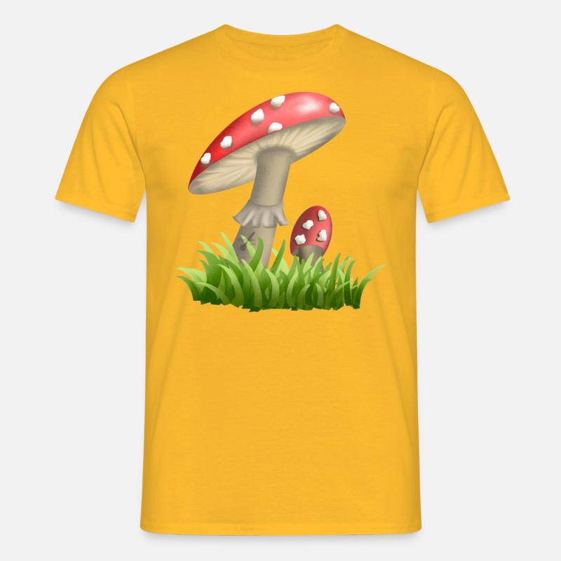 Toadstools - Men's T-Shirt - yellow