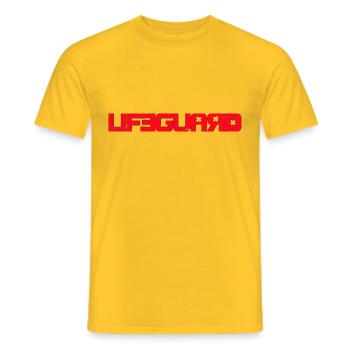 Lifeguard - Men's T-Shirt - yellow - Front - AI Model Male 178 dark (178cm)