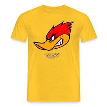 lustiges Design - Männer T-Shirt - Gelb - Vorne - AI Model Male 178 dark (178cm)
