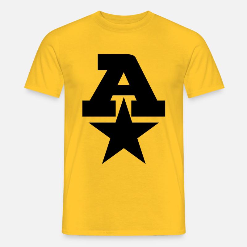 Ein Stern - Männer T-Shirt - Gelb