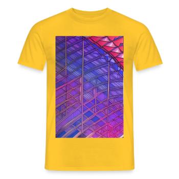 Shapes and patterns - Men's T-Shirt - yellow - Front - AI Model Male 178 dark (178cm)