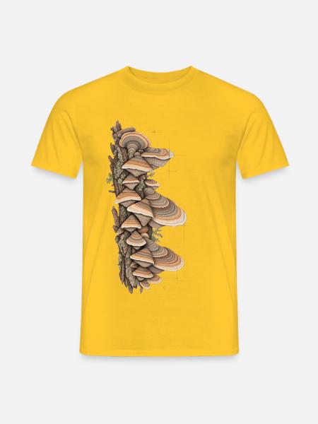 Bracket Study Farbpilz-Tee - Männer T-Shirt - Gelb