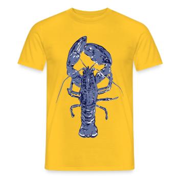 Blauer Hummer - Männer T-Shirt - Gelb - Vorne - AI Model Male 178 dark (178cm)