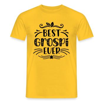 So sieht ein cooler Grospi aus Opi Schweiz Opa - Männer T-Shirt - Gelb - Vorne - AI Model Male 178 dark (178cm)