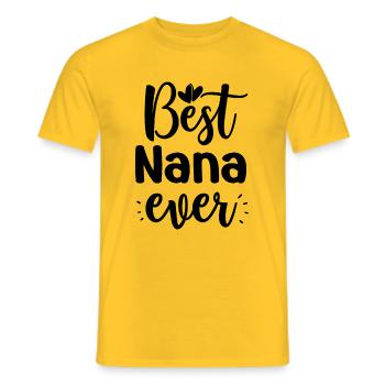 Best Nana Grandpa Switzerland Grandpa Swiss - Men's T-Shirt - yellow - Front - AI Model Male 178 dark (178cm)