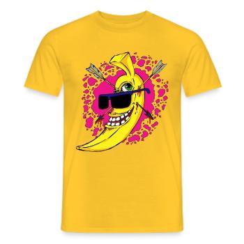 Cool Banana - Men's T-Shirt - yellow - Front - AI Model Male 178 dark (178cm)